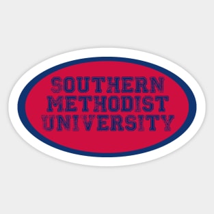 Southern Methodist University Oval Sticker